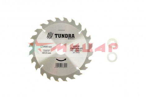 Диск пильный 200*32-20-16*24зуб. дерево Tundra