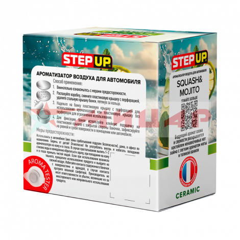 Ароматизатор на панель Step Up 60гр /Сквош и Махито/ меловой EC-SP1613/ Ароматизатор на панель Step Up 60гр /Сквош и Махито/ меловой EC-SP1613/