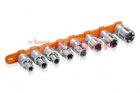 Головка TORX н-р 8пр. 1/2" /Е10-E24/ AIRLINE на подвесеAT-BS-34