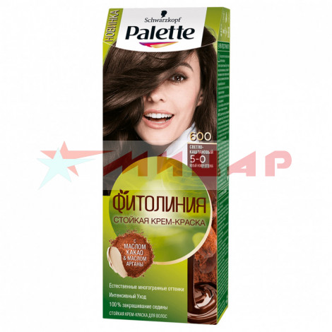 Краска для волос /светлый каштан/ Palette №600 50мл
