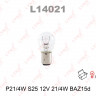 Автолампа А 12-21-3 BAZ15d 2-х конт LYNXauto /смещен цоколь/ L14021