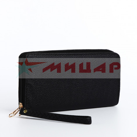 Кошелек женский на молнии /черныйй/ 9870012