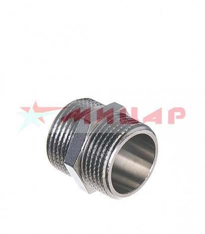 Переходник 3/4"-3/4" нар.резьба-нар.резьба чугун /нипель/