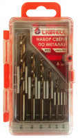 Сверло по металлу н-р 6шт /2-3-4-5-6-8мм/ кобальт 5% Ligrell /34013L/