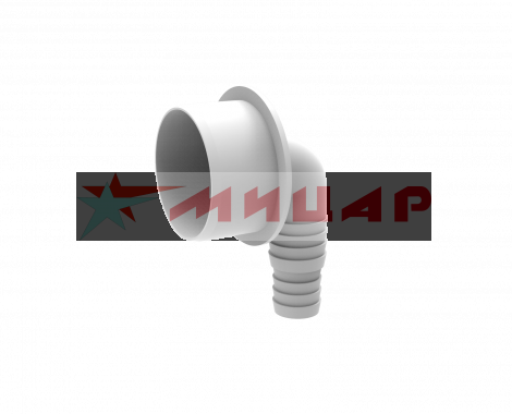 Переходник для подключения слива Г-образный /вход 20-22мм, выход 50мм/ АГ-5150