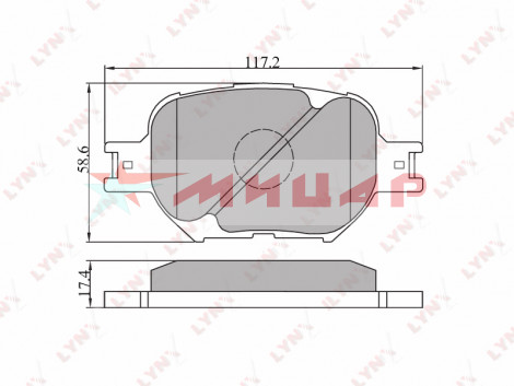*Колодка тормозная 1430/1442 РN Lynx BD7507 *Колодка тормозная 1430/1442 РN Lynx BD7507