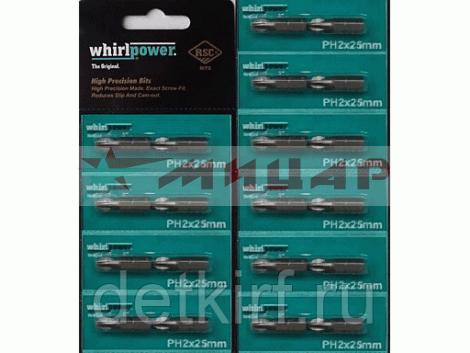 Биты PH2 25мм 2шт с насечкой Профи FIT /57562/