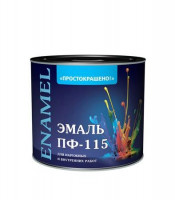 Краска эмаль ПФ-115 шоколадная 1,8кг Простокрашино /85181/