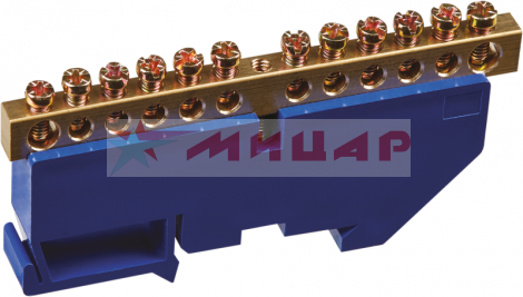 Шина нулевая "N" 12 отв. на изоляторе Navigator 71155