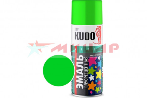 Краска Kudo флуоресцентная 520 мл Зеленая KU-1203 аэрозоль