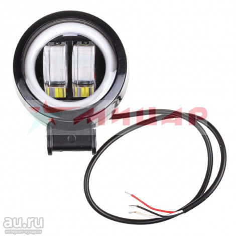Фара светодиодная 20W 6000K 12V/24V OFF ROAD 75*90mm круг 2 диода SKYWAY s07201078