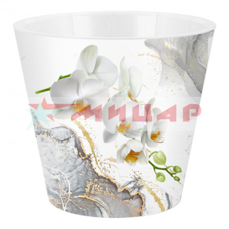 Горшок цветочный для орхидеи 1,6л /с дренажной вставкой/ IG619610519