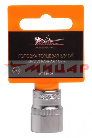 Головка торцевая 16 мм 3/8" 6-гранная AIRLINE AT-S38-09