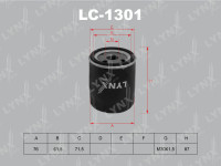 Фильтр масляный C-307 LYNXauto LC-1301 /LC1301/