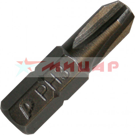 Биты PH3 25мм 2шт с насечкой Профи FIT /57563-20/
