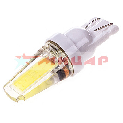 Автолампа светодиодная 12В Т10 W5W 1COB-New диод /без цоколя/ 1-конт Белая S08201240